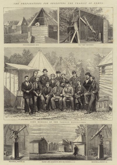 The Preparations for observing the Transit of Venus by Joseph Nash